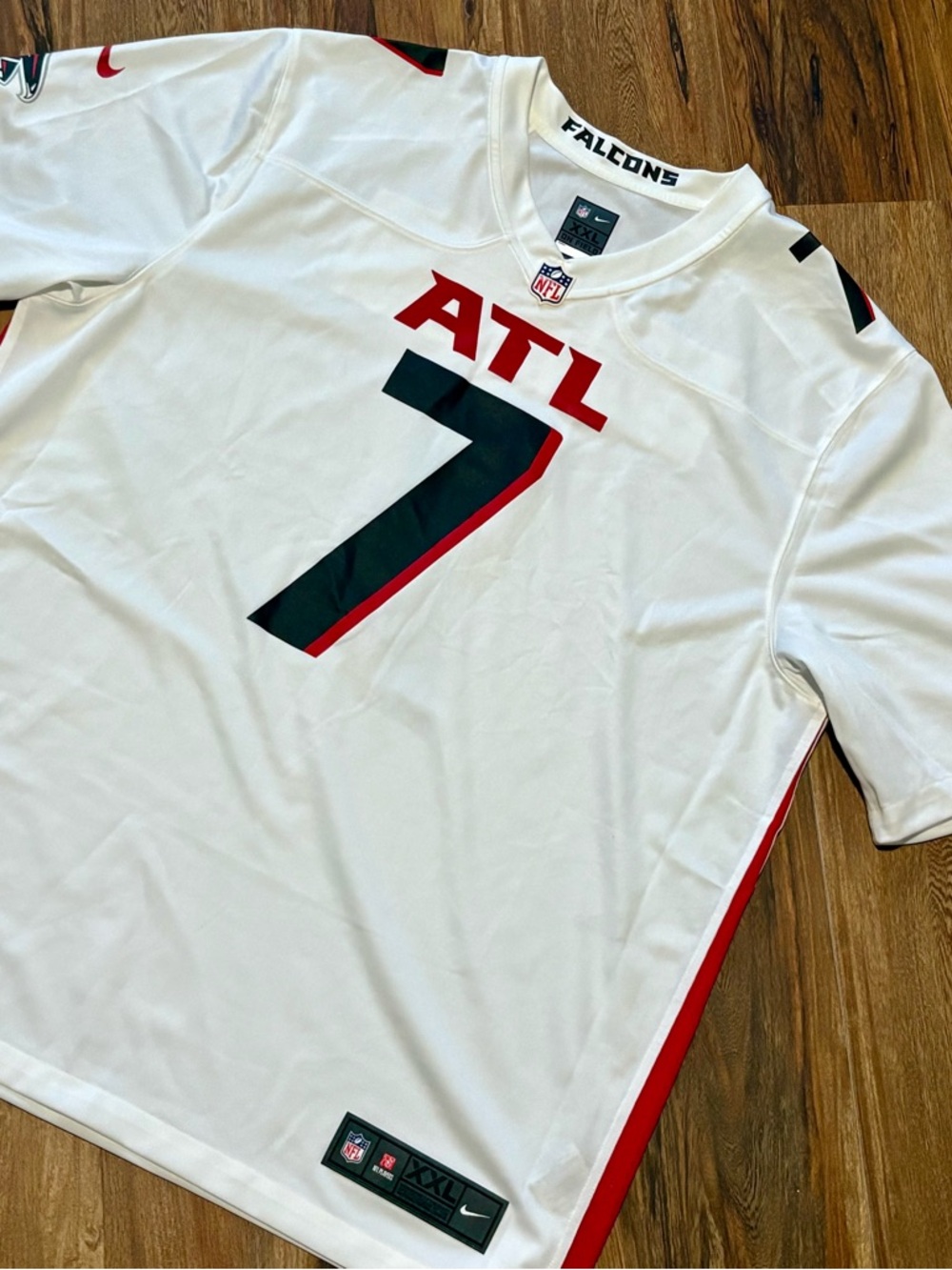 Bijan Robinson Nike NFL Atlanta Falcons White,  #7 Men’s Football Jersey